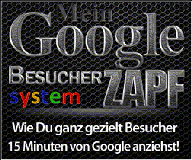 Mein Google Besucher ZAPFsystem